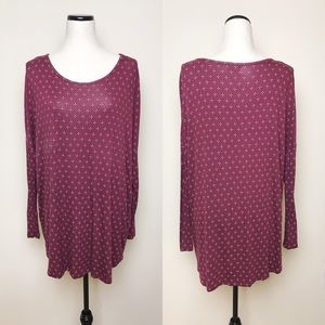 Mud Pie Long Sleeve tunic top